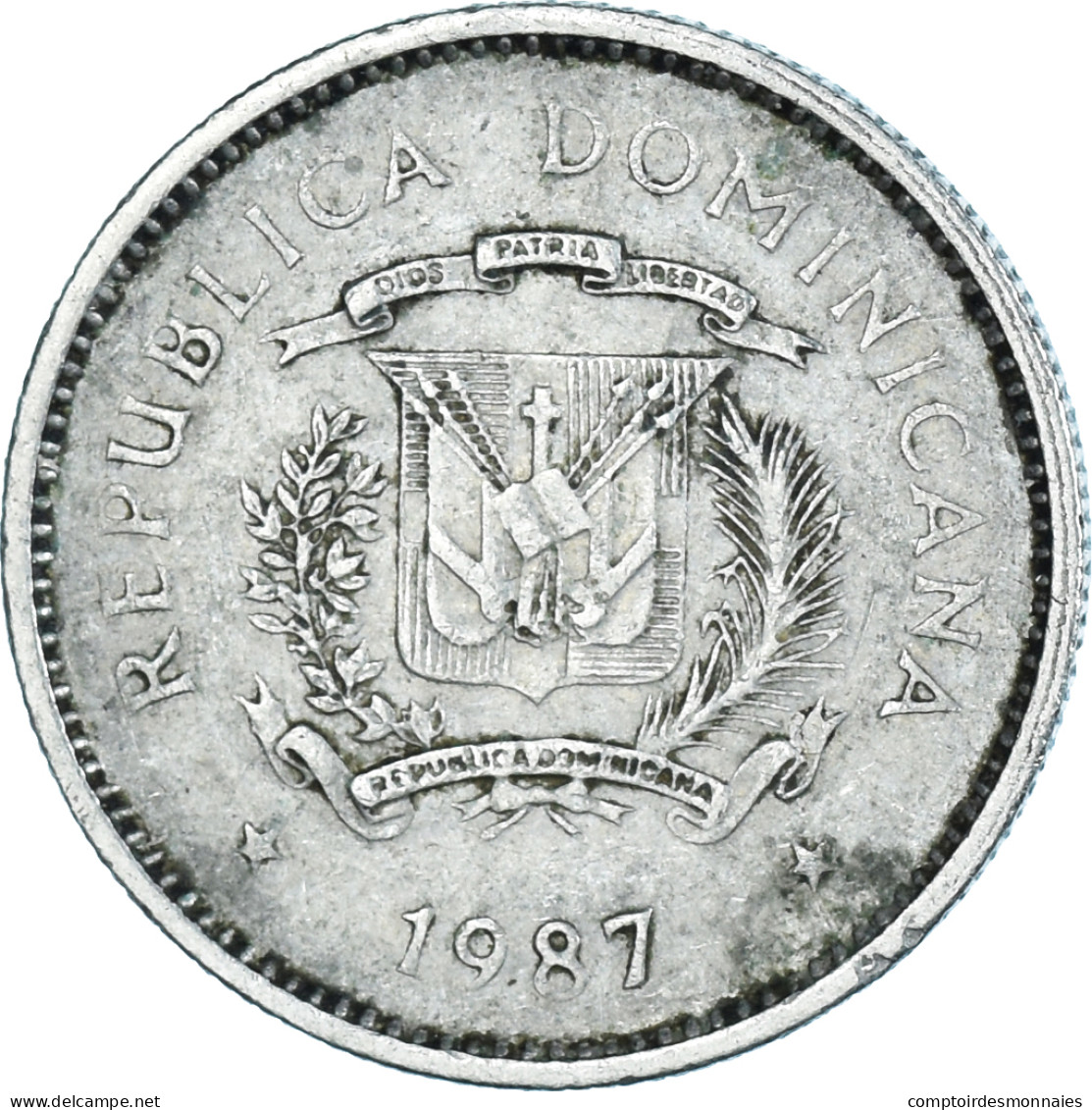 Monnaie, République Dominicaine, 10 Centavos, 1987 - Dominicaanse Republiek