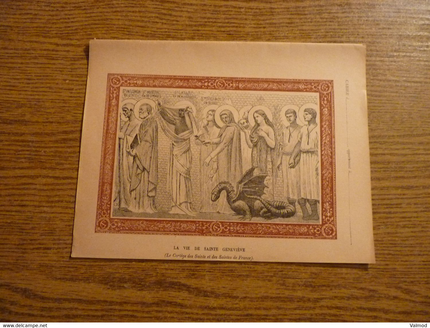 Protège-Cahier/Couverture "La Vie De Sainte Geneviève" - Les Fresques Du Panthéon - 22,5x 17,3 Cm Env. - Protège-cahiers