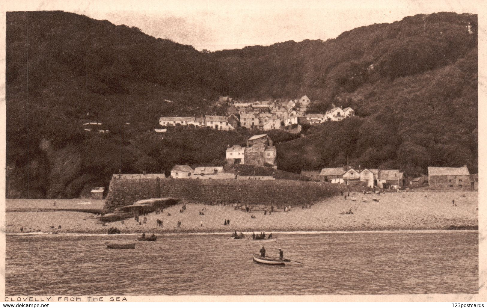 UK - Clovelly From The Sea - RARE! - Clovelly