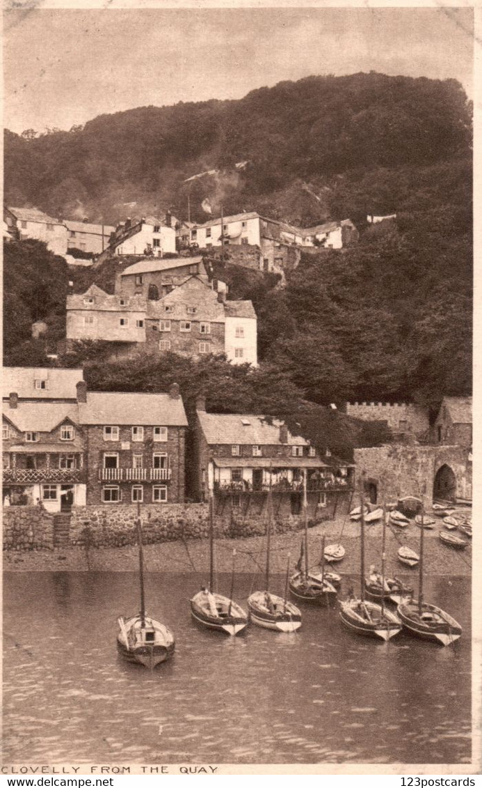 UK - Clovelly - From The Quay - RARE In This Edition! - Clovelly