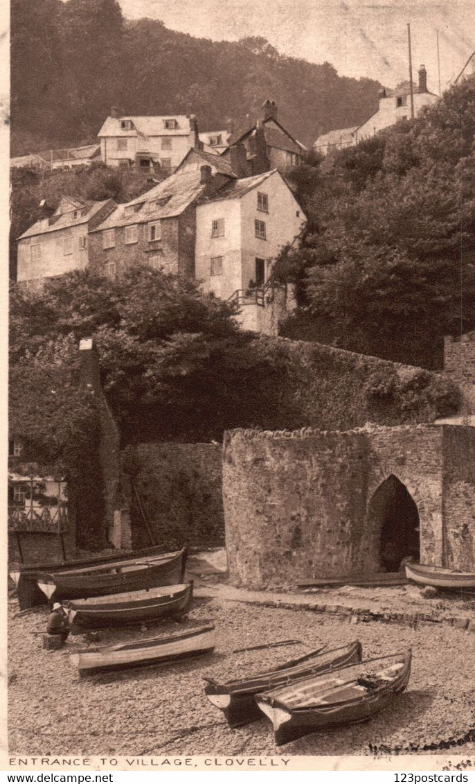 UK - Clovelly - Entrance To Village - RARE In This Edition! - Clovelly