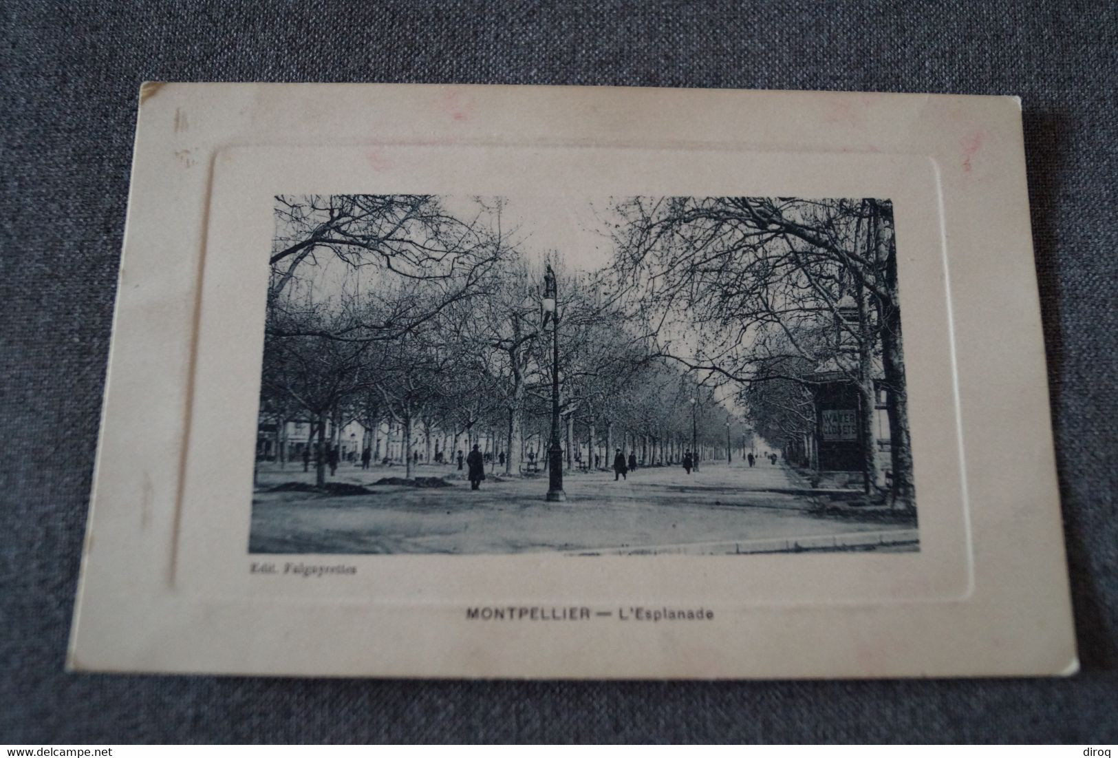 Montpellier L'esplanade ,très Belle Carte Ancienne - Montpellier