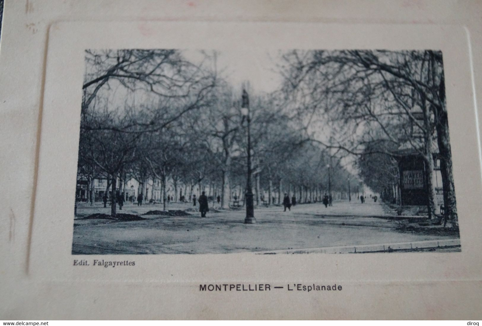 Montpellier L'esplanade ,très Belle Carte Ancienne - Montpellier
