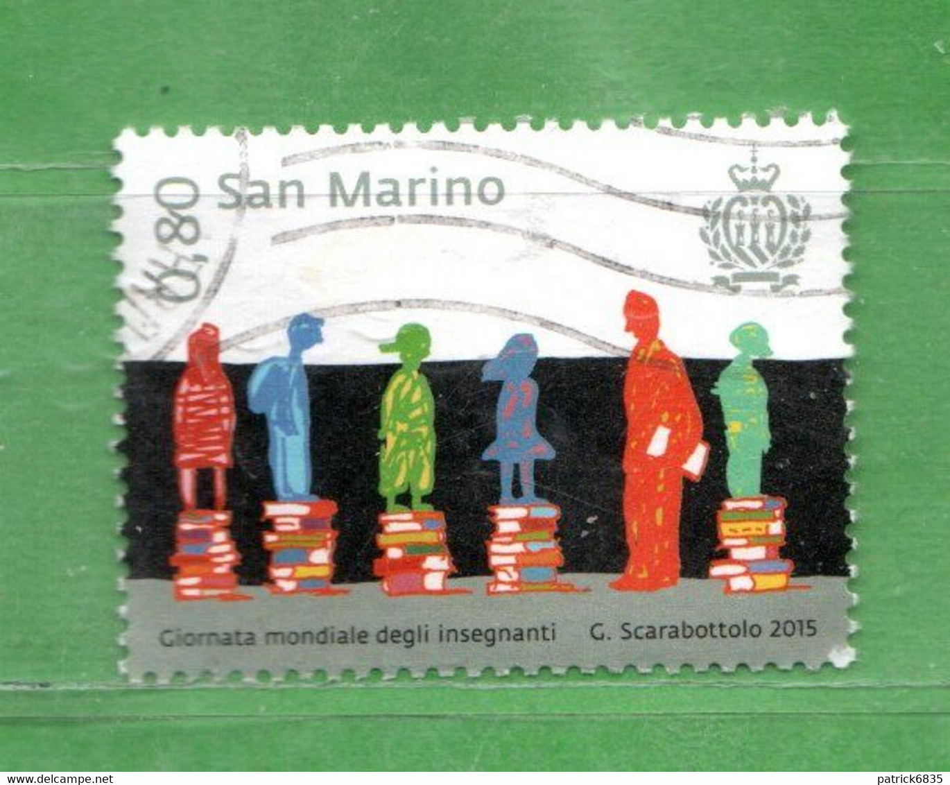 S.Marino ° 2015 -  Giornata Mondiale Degli Insegnanti. 0,80 Unif. 2476.  Usato - Used Stamps