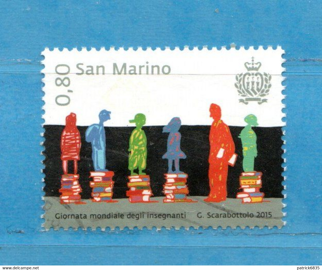 S.Marino ° 2015 -  Giornata Mondiale Degli Insegnanti. 0,80 Unif. 2476.  Usato - Used Stamps