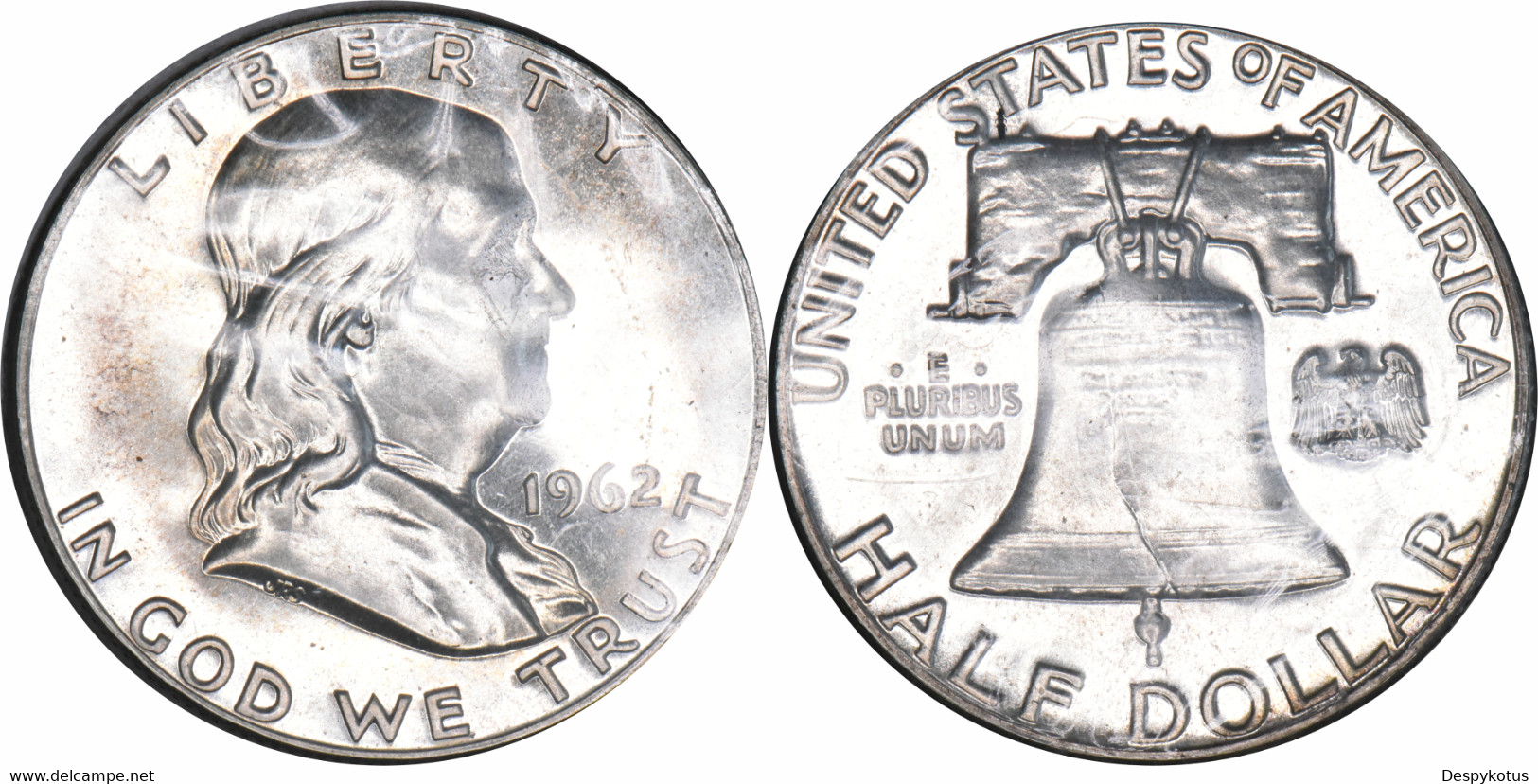 Etats-Unis - 1962 - Half Dollar Franklin - Pochette - Argent - SUP - 07-138 - 1948-1963: Franklin