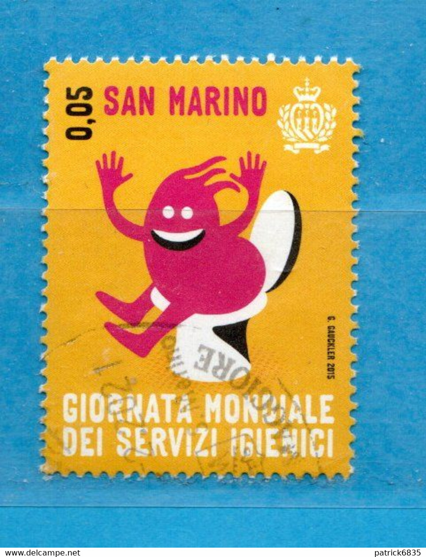 S.Marino ° 2015 -  Giornata Mondiale Dei Servizi Igienici. Unif. 2478.  Usato - Gebruikt