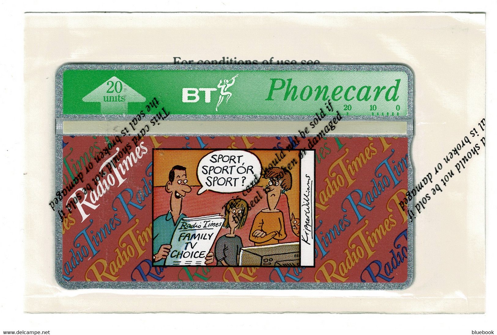 Ref 1567 - £2 - Radio Times BT Phonecard In Original Unopened Package = Phone Card - Werbung