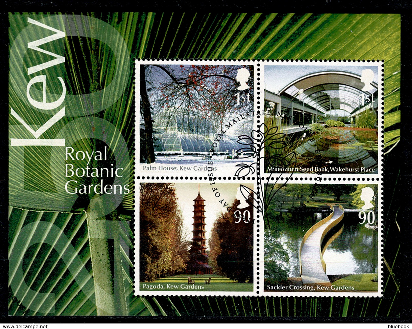 Ref 1568 - GB 2009 - Kew Botanic Gardens Miniature Sheet  - SG M2941 Used Stamps - Usados