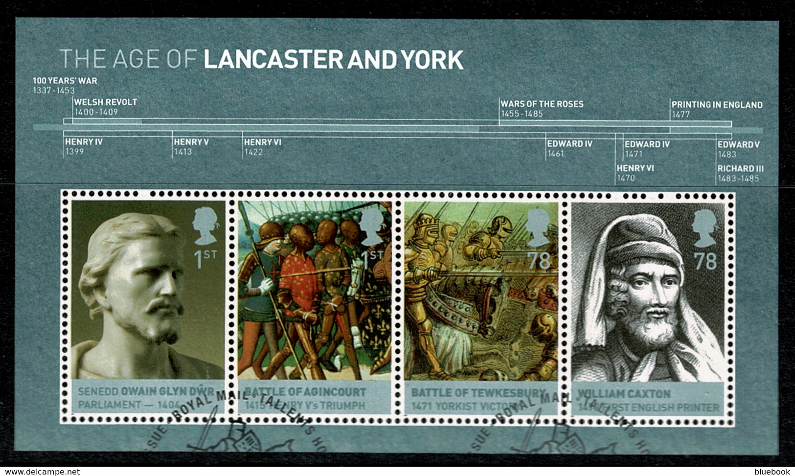 Ref 1568 - GB 2008 -Lancaster & York  Miniature Sheet  - SG M2818 Used Stamps - Gebraucht