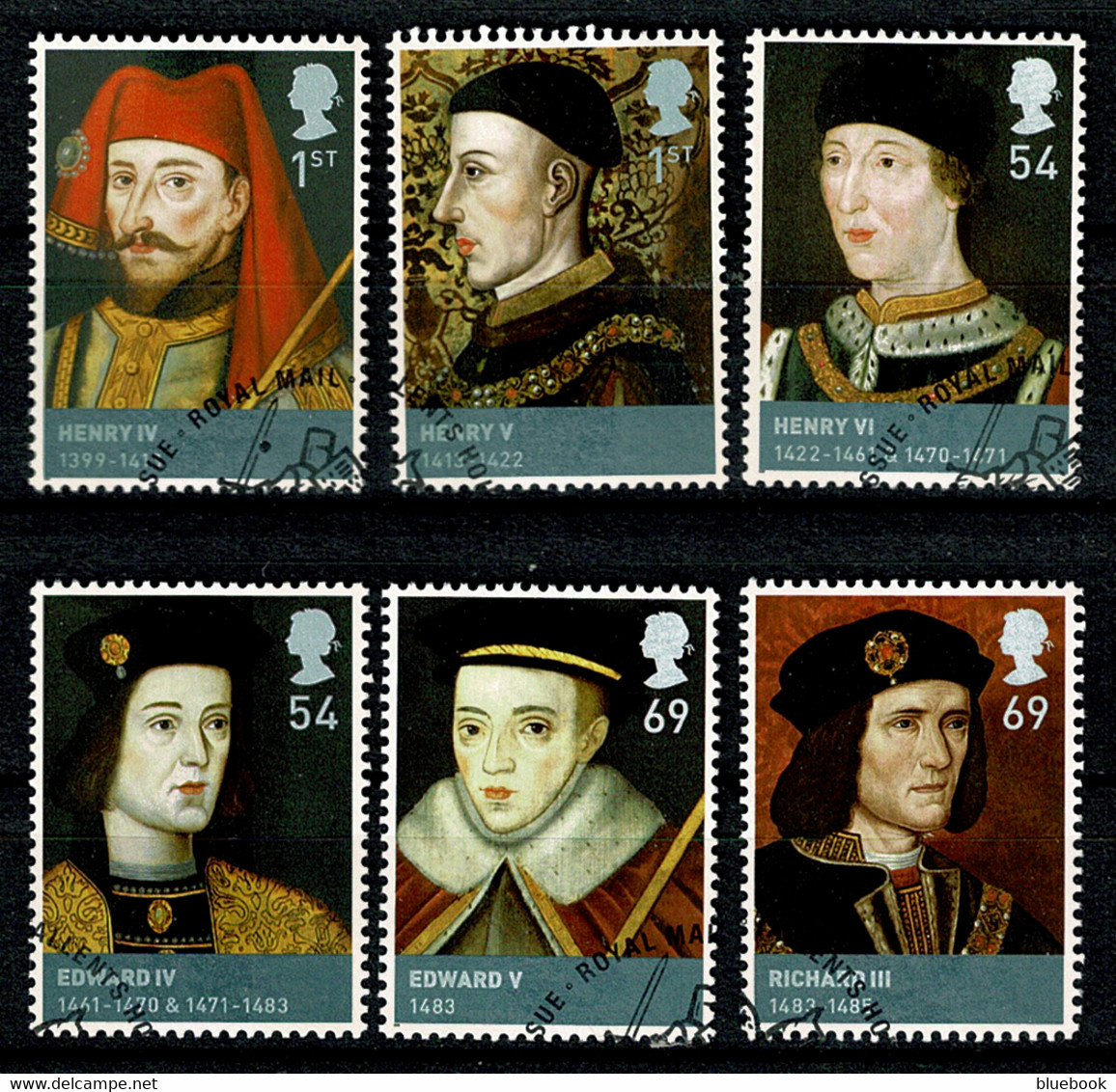 Ref 1568 - GB 2008 - Kings & Queens  - SG 2812/2817 Used Set Of 6 Stamps - Gebruikt