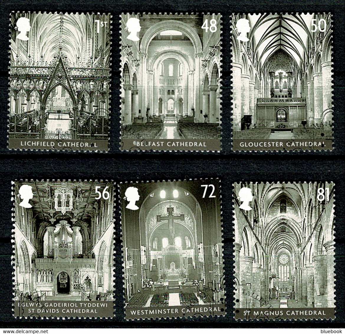 Ref 1568 - GB 2008 - Cathedrals  - SG 2841/2846 Used Set Of 6 Stamps - Used Stamps