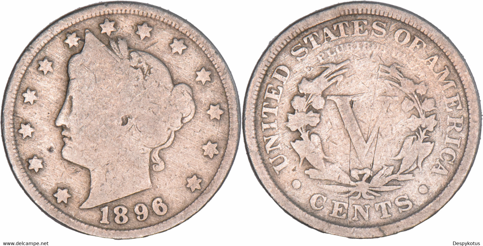 Etats-Unis - 1896 - Liberty Nickel - 07-141 - 1883-1913: Liberty (Libertà)