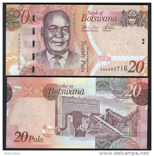 BOTSWANA : 20 Pula - P31a - 2009 - UNC - Botswana