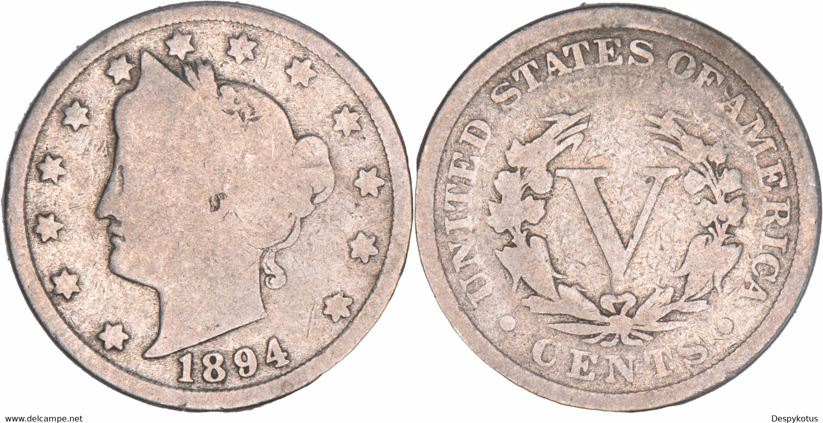 Etats-Unis - 1894 - Liberty Nickel - 07-142 - 1883-1913: Liberty