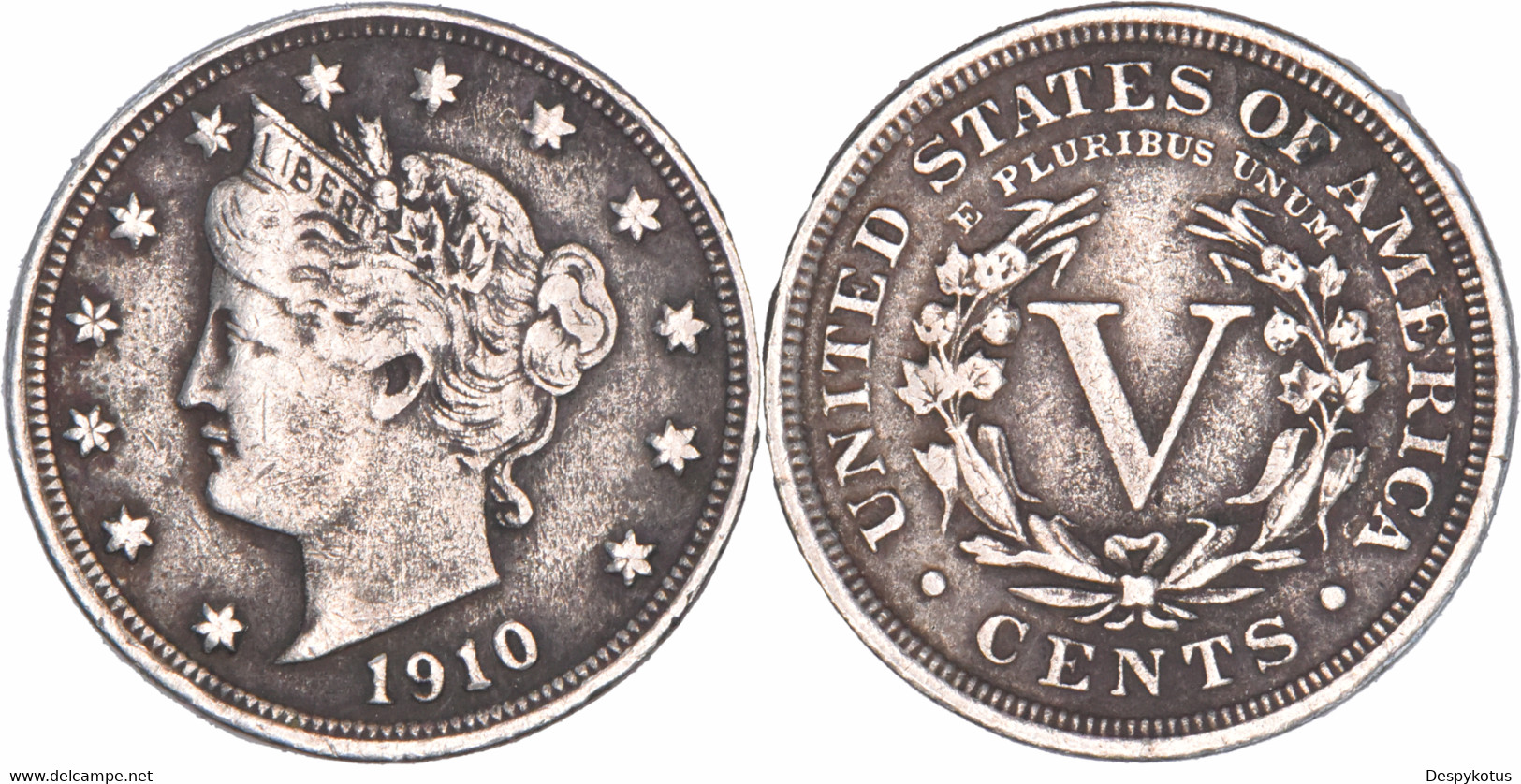 Etats-Unis - 1910 - Liberty Nickel - 07-143 - 1883-1913: Liberty (Libertà)