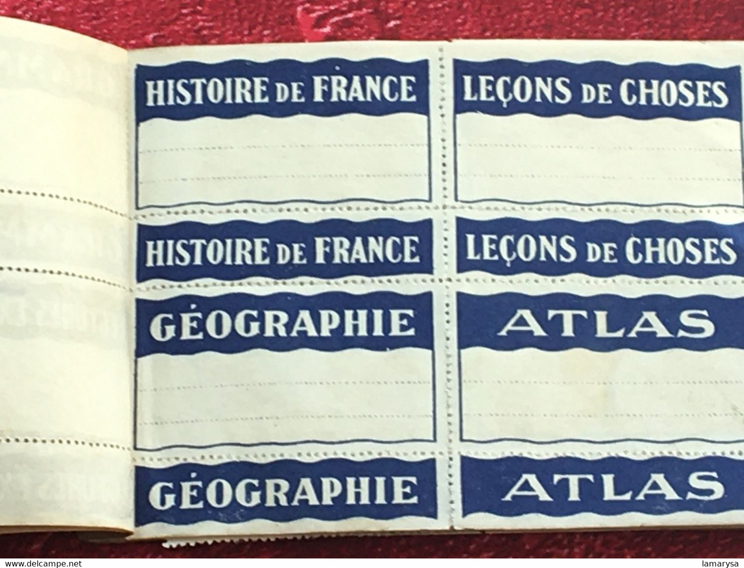 Vintage-☛ Étiquettes Pour Cahiers Et Livres D'études-Carnet Titres Les Plus Courants & Passe Partout. Ouvrage Spécial - Stempels