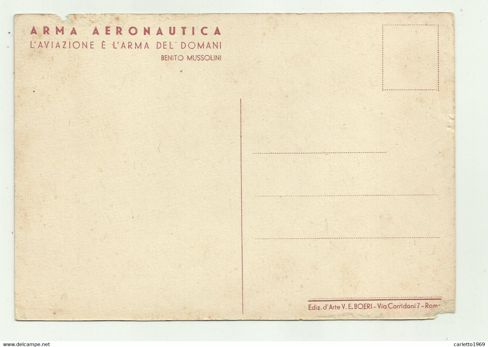 ARMA AERONAUTICA - L'AVIAZIONE E L'ARMA DEL DOMANI - NV FG - Oorlog 1939-45