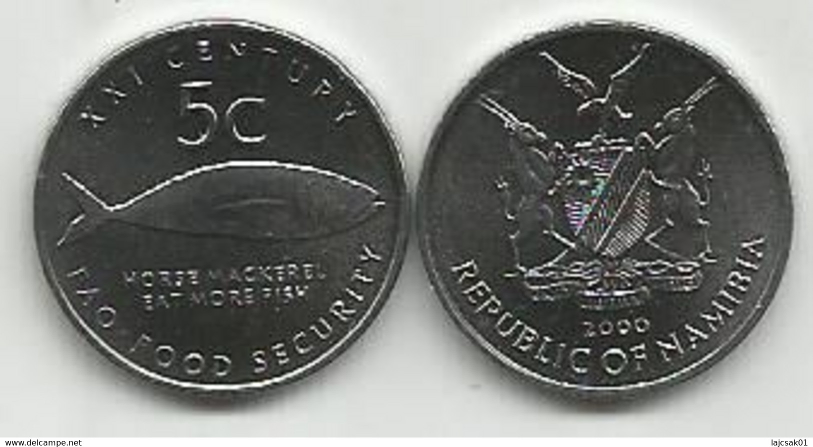 Namibia 5 Cents 2000. UNC FAO - Namibia