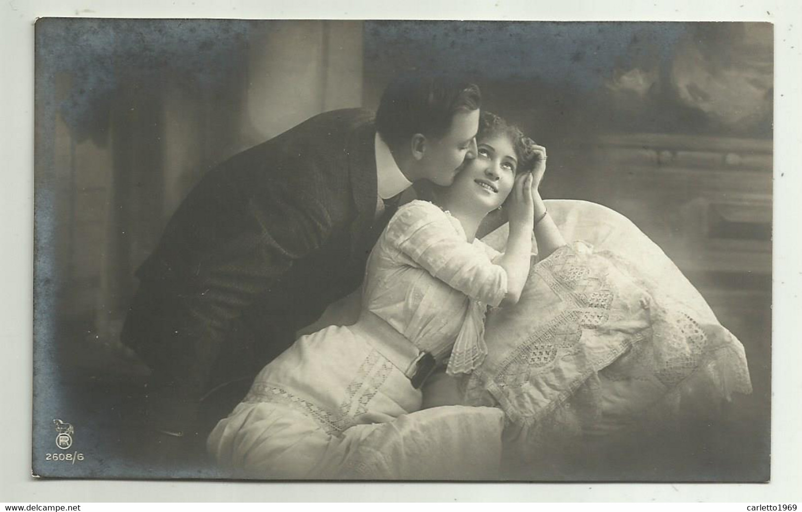 COPPIA INNAMORATI 1911 VIAGGIATA  FP - Couples