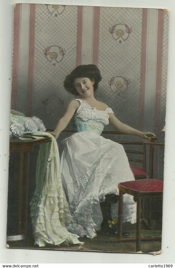 DONNA,  FOTOGRAFICA 1912  - VIAGGIATA  FP - Frauen