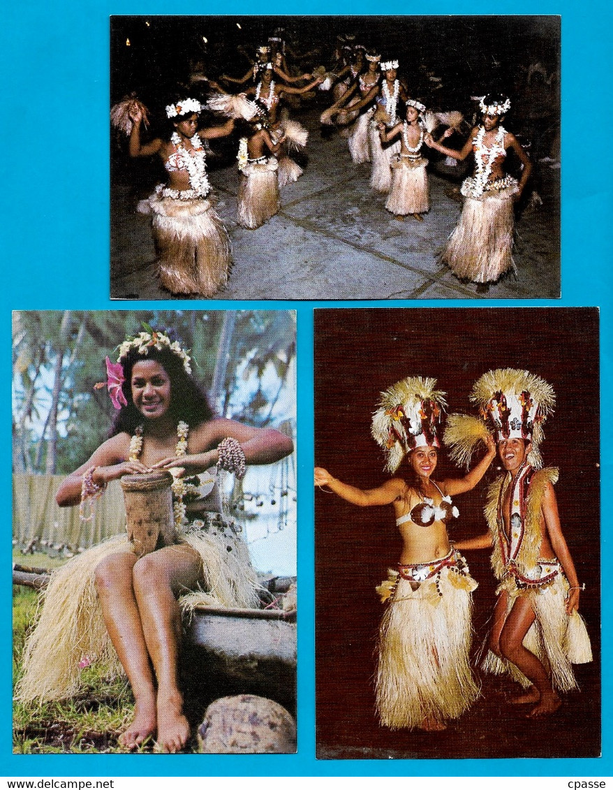 (Lot De 3) CPM Polynésie Française - TAHITI - Danse - Danseuse Tahitienne - Polynésie Française