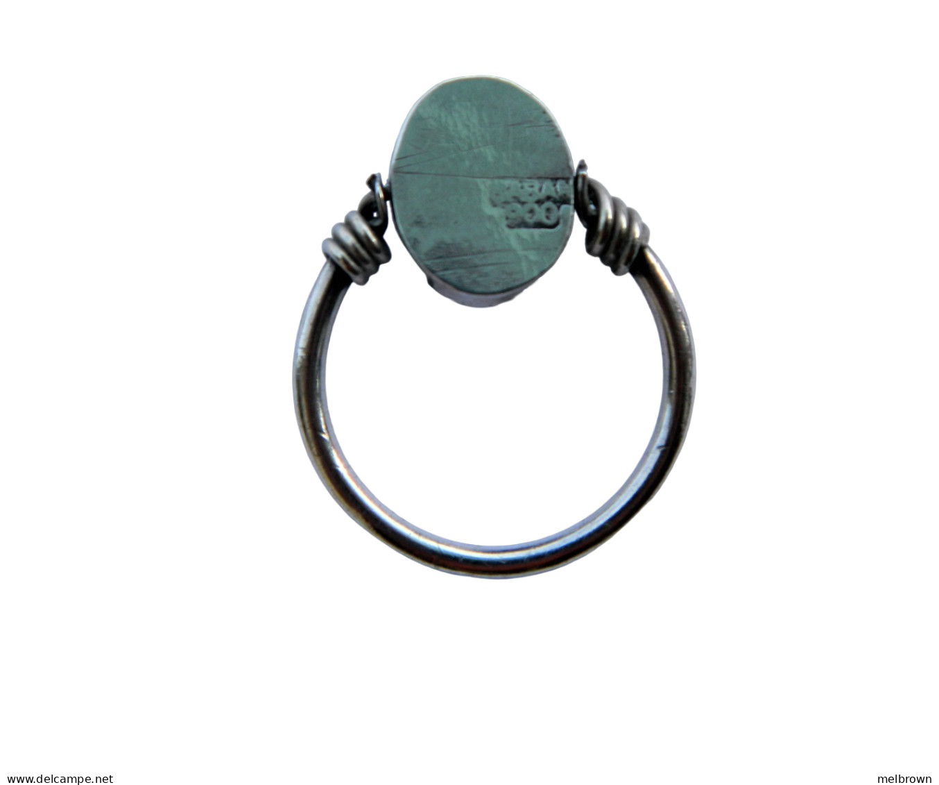 Vintage Black Onyx Silver Bracelet And Ring - Armbanden