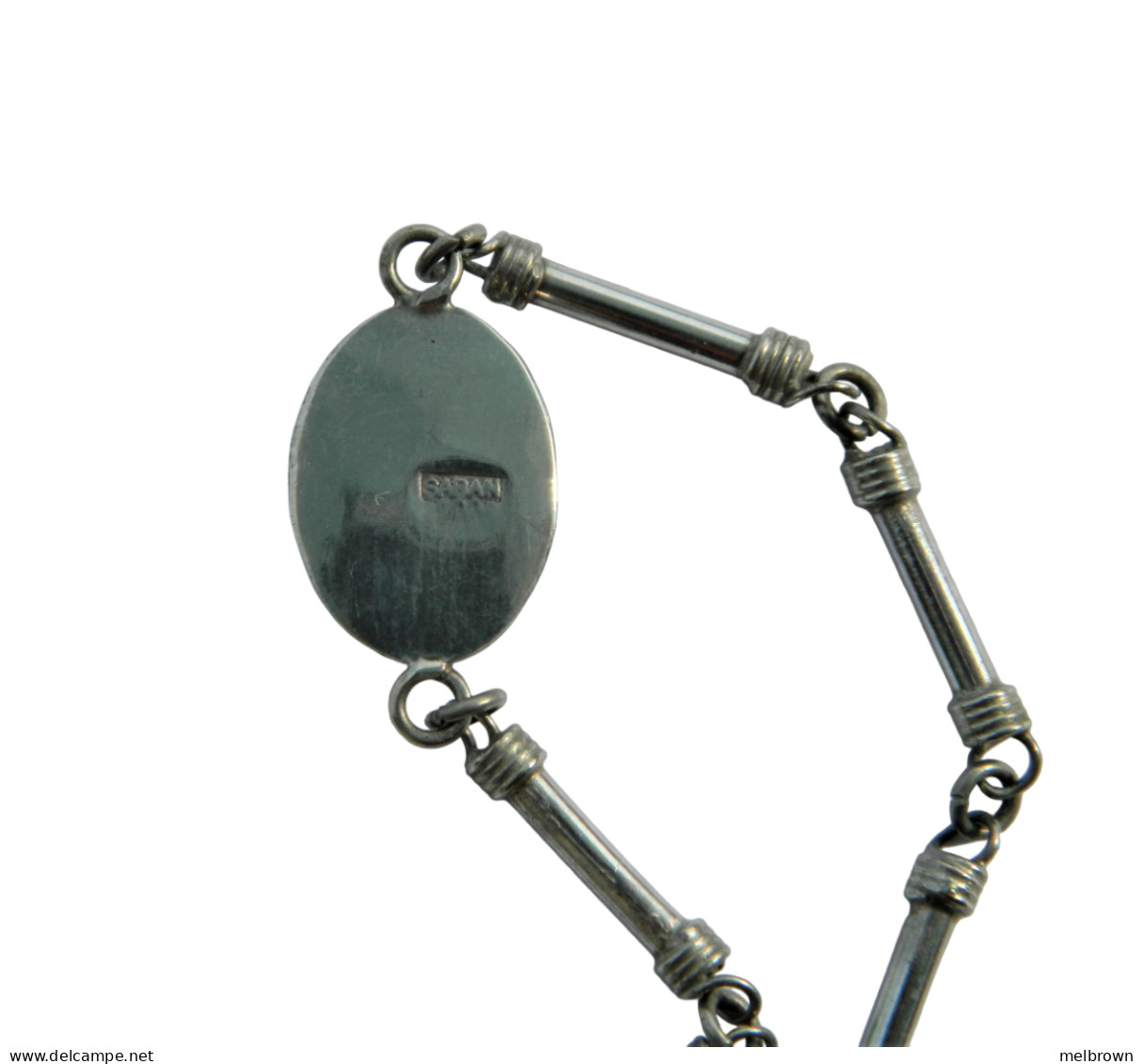 Vintage Black Onyx Silver Bracelet And Ring - Pulseras