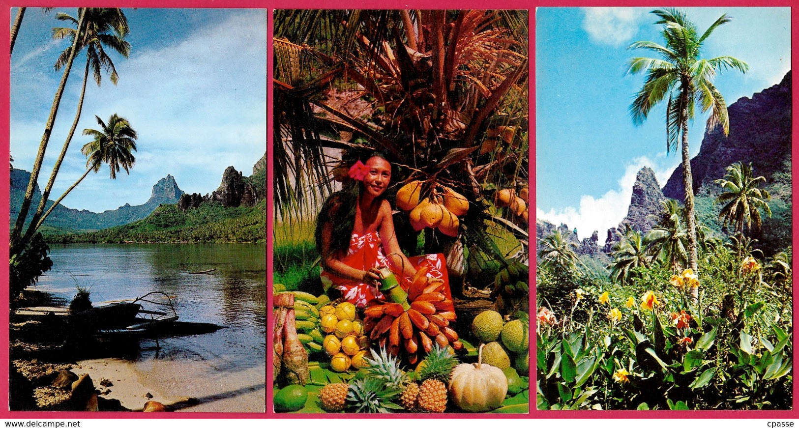 (Lot De 3) CPM Polynésie Française - TAHITI - Fruits Tahitiens, Paysage - Polynésie Française