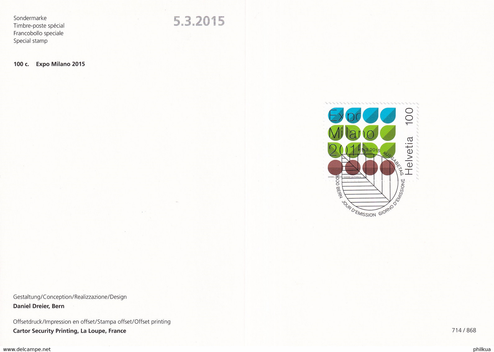 Faltblatt  Nummer 714 / 868 - Andere & Zonder Classificatie