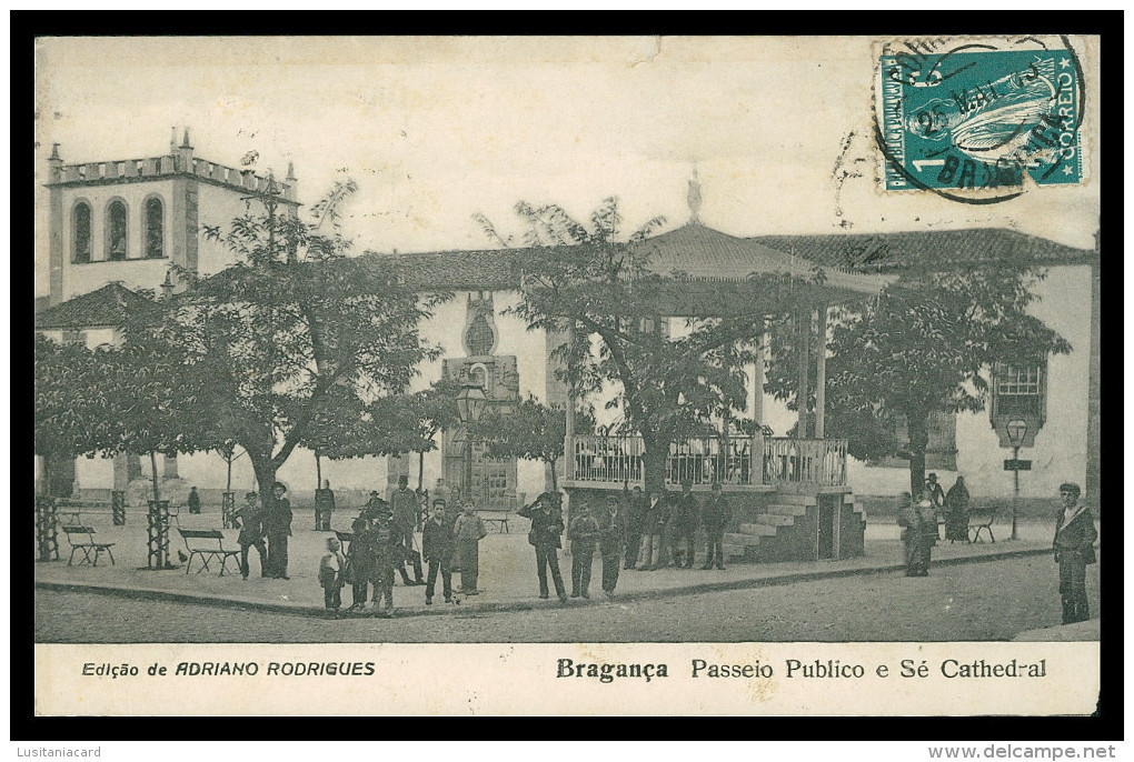 BRAGANÇA - Passeio Publico E Sé Cathedral  ( Ed. Adriano Rodrigues) Carte Postale - Bragança