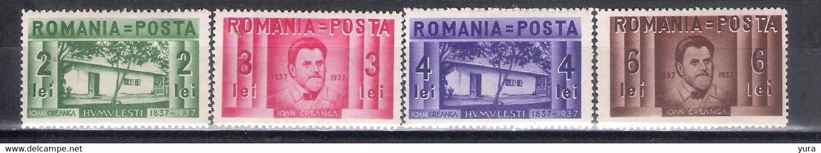 Romania 1937 Mi Nr 524/27**  (a1p29) - Unused Stamps