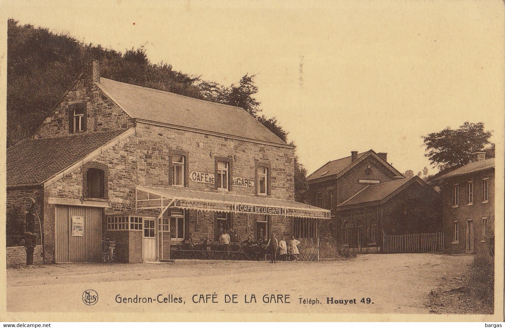 Carte Postale Gendron Celles Café De La Gare - Houyet