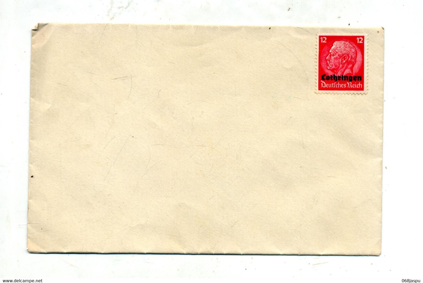 Lettre Affranchie 12 Hindenbourg Surcharge Lorraine - Unused Stamps