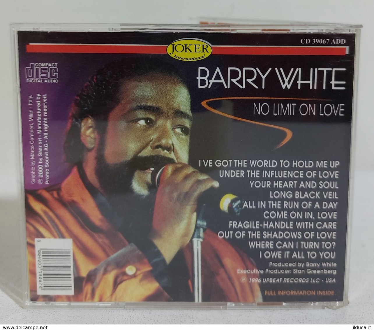 I108212 CD - BARRY WHITE - No Limit On Love - Joker International 1996 - Soul - R&B