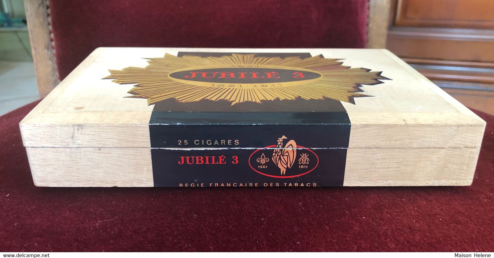 Cave à Cigares En Bois - Jubilé 3 - 1961 - Grande (25 Cigares) - Empty Cigar Cabinet