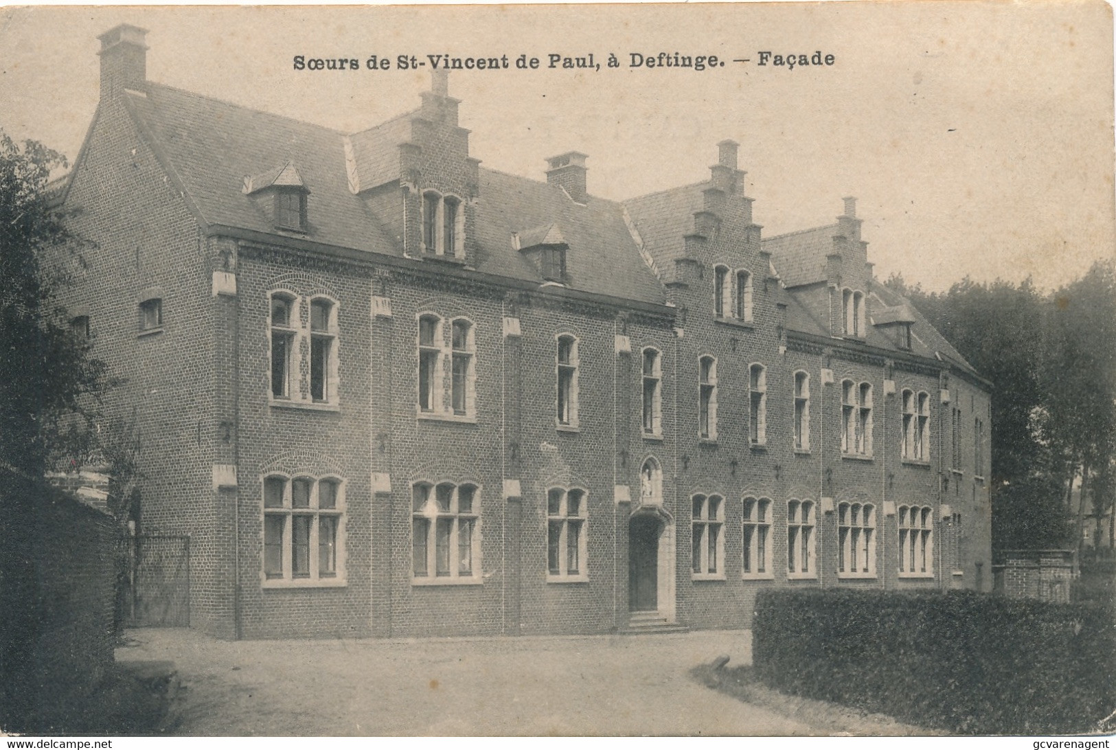 DEFTINGE  SOEURS DE ST.VINCENT DE PAUL   FACADE            2 SCANS - Lierde