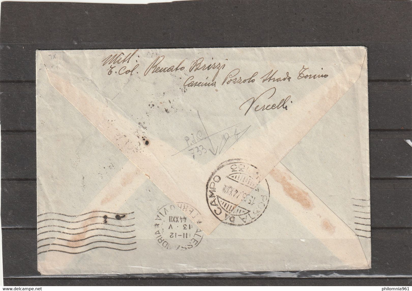 Italy RSI EXPRESS MILITARY MAIL COVER 1944 - Express Mail