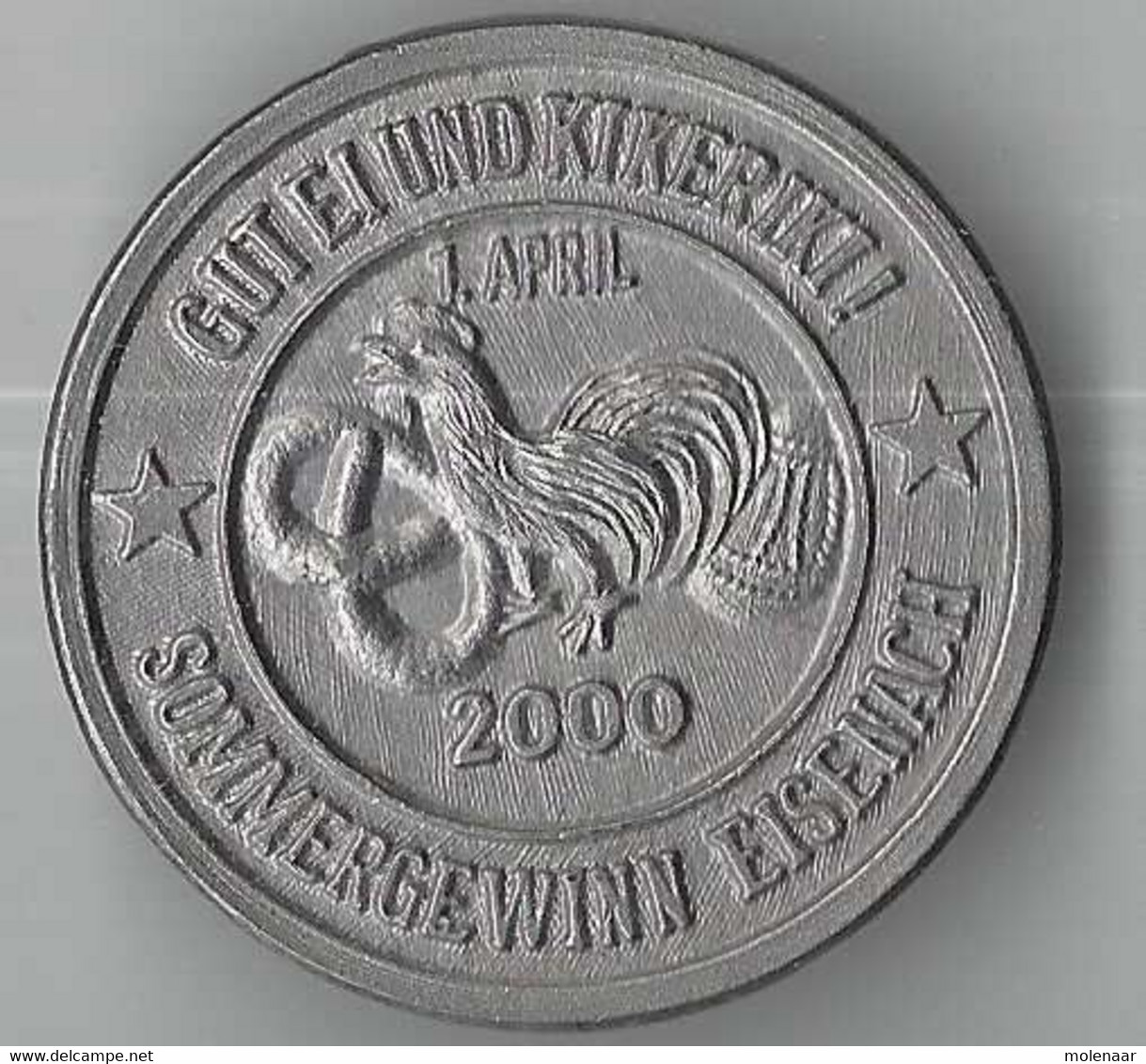 Duitsland Eisenach "Sommergewinn 1-4-2000 (8409) - Pièces écrasées (Elongated Coins)