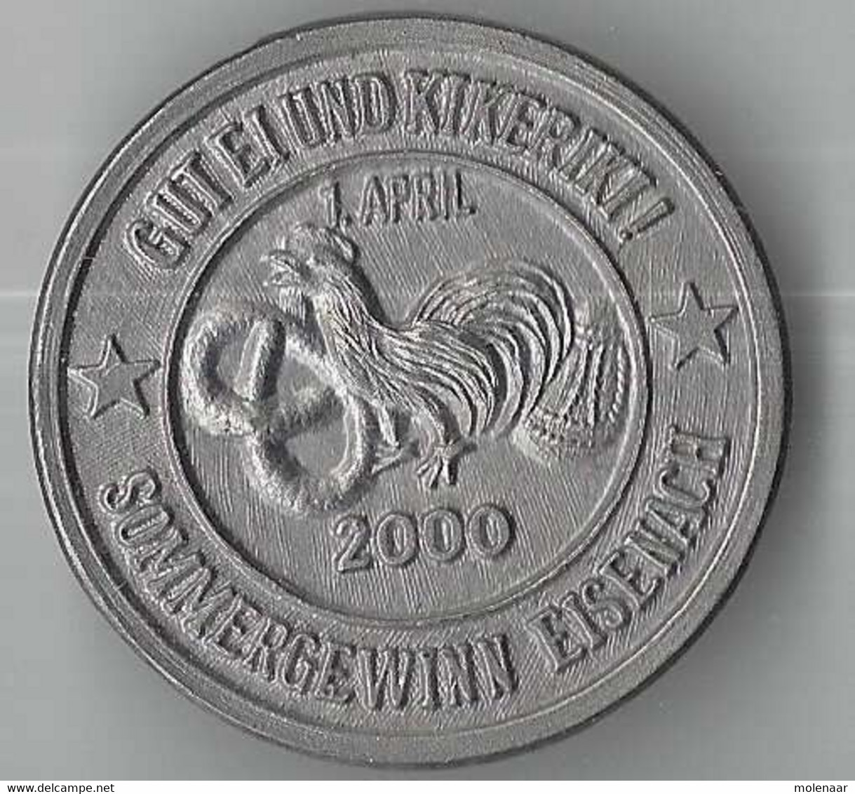 Duitsland Eisenach "Sommergewinn 1-4-2000 (8410) - Pièces écrasées (Elongated Coins)