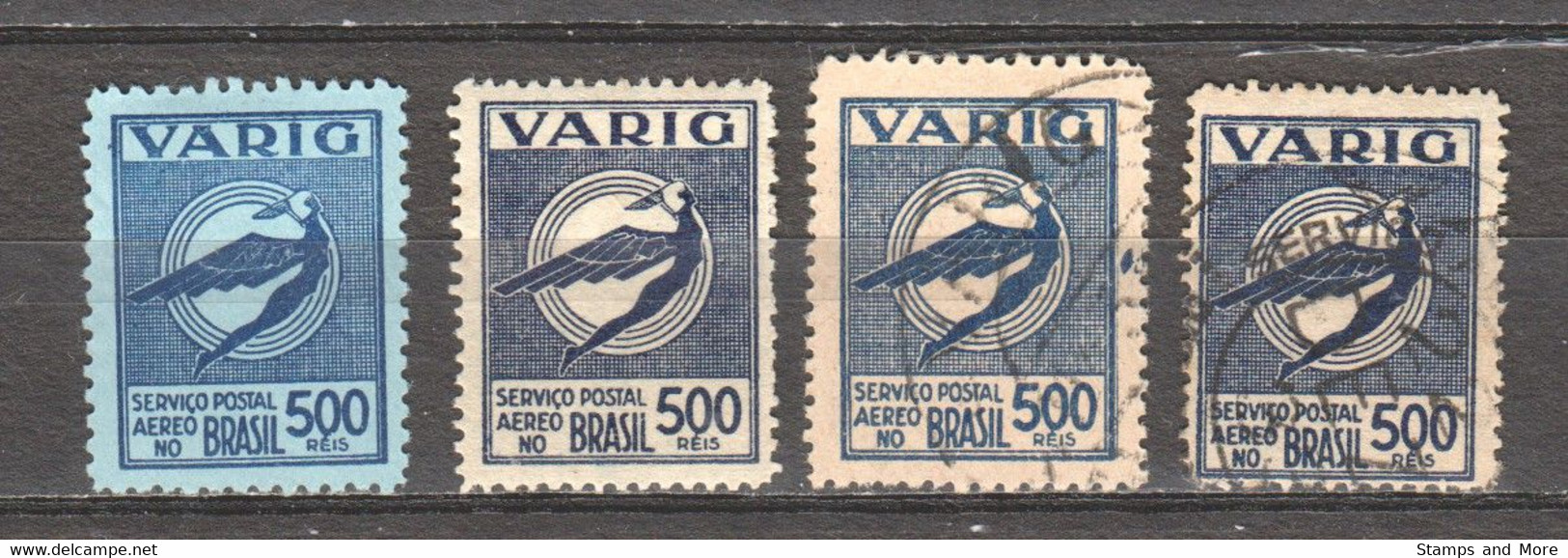 Brasil Brazil 1931-1932 Mi V16-V27 Canceled PRIVATFLUGGESELLSCHAFT VARIG - Aéreo (empresas Privadas)