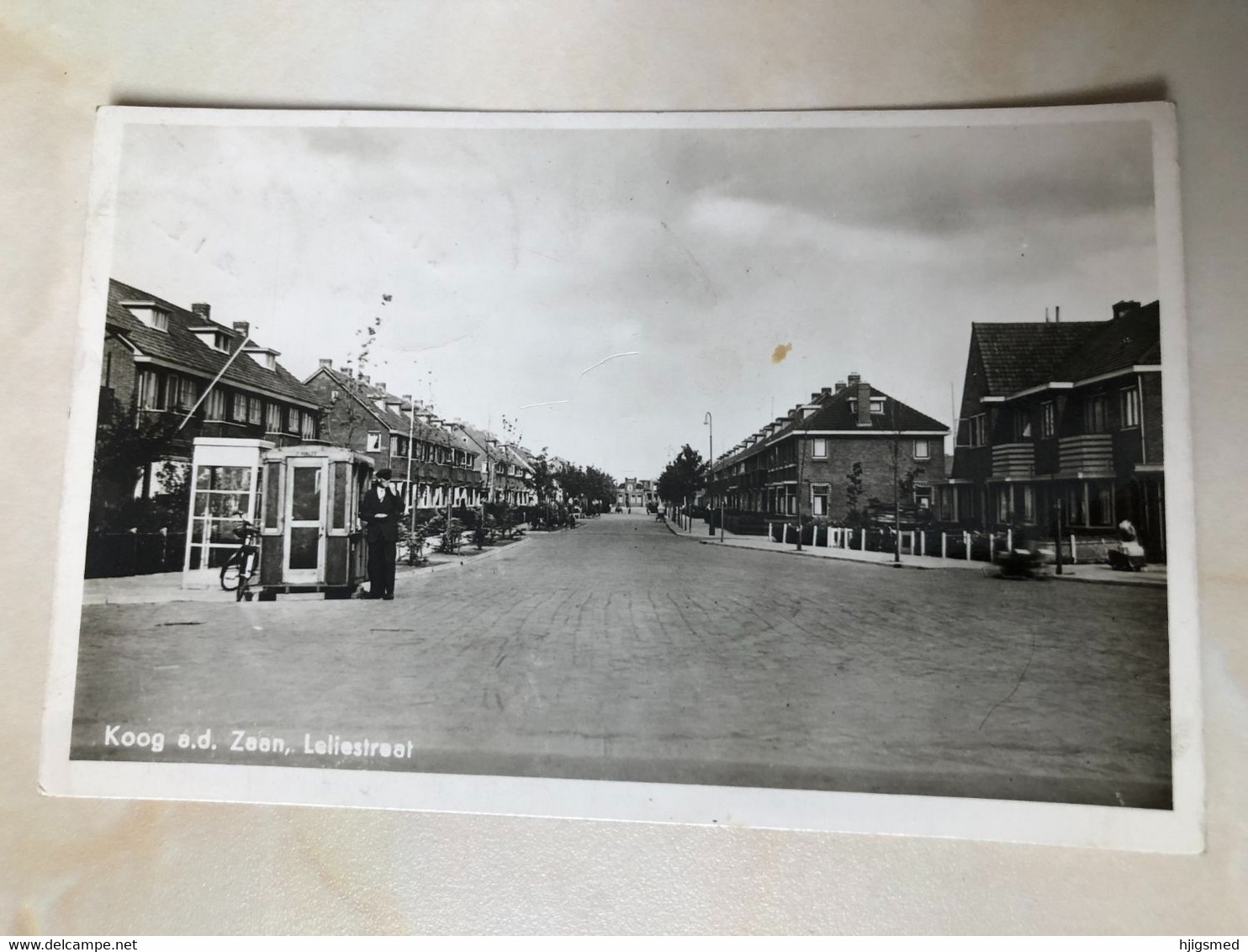 Netherlands Nederland Koog Aan De Zaan Lelie Straat Bicycle Telephone ? Box 15049 Post Card POSTCARD - Zaanstreek