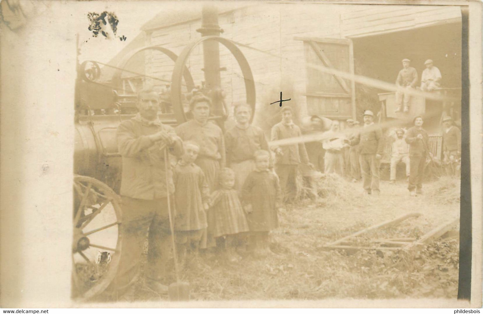 AGRICULTURE ( Carte Photo) BATTEUSE A Localiser - Bauernhöfe