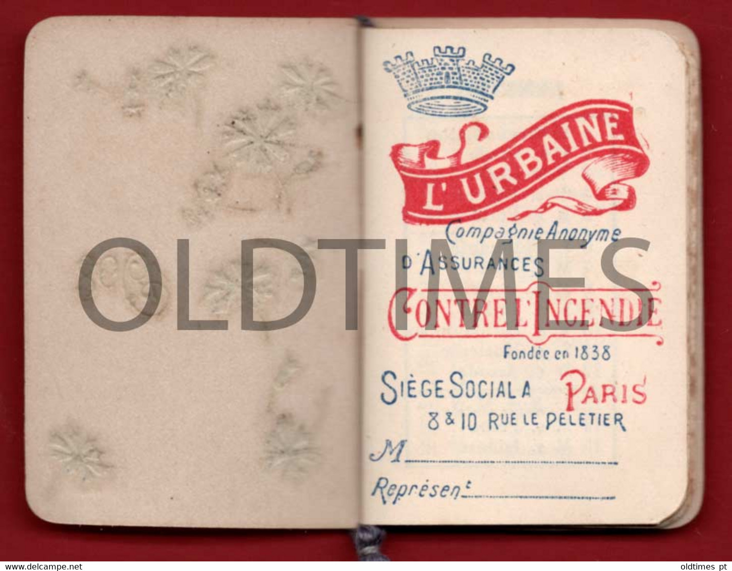 FRANCE - PARIS - L'URBAINE - PETITE ALMANACH - MINIATURE CALENDAR 1908 - Formato Piccolo : 1901-20