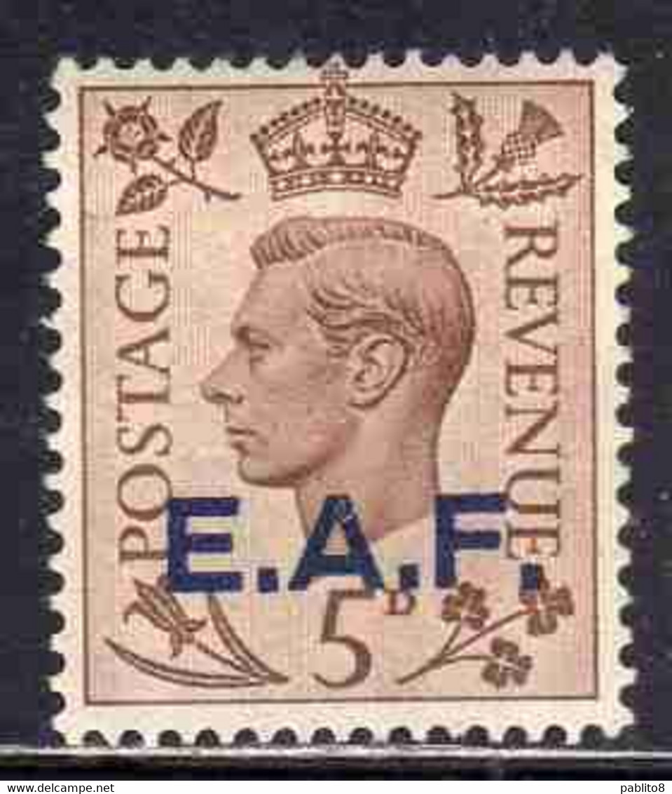 SOMALIA EAF 1943 - 1946 OCCUPAZIONE INGLESE BRITISH OCCUPATION E.A.F. KING GEORGE VI RE GIORGIO 5p  MNH - Somalia