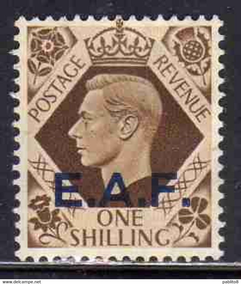 SOMALIA EAF 1943 - 1946 OCCUPAZIONE INGLESE BRITISH OCCUPATION E.A.F. KING GEORGE VI RE GIORGIO 1s  MNH - Somalie