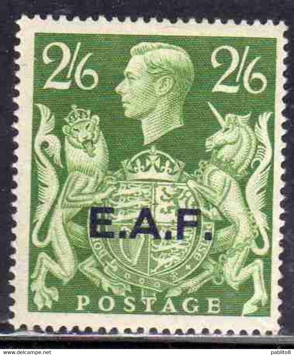 SOMALIA EAF 1943 - 1946 OCCUPAZIONE INGLESE BRITISH OCCUPATION E.A.F. KING GEORGE VI RE GIORGIO 2/6 2s6p  MNH - Somalia