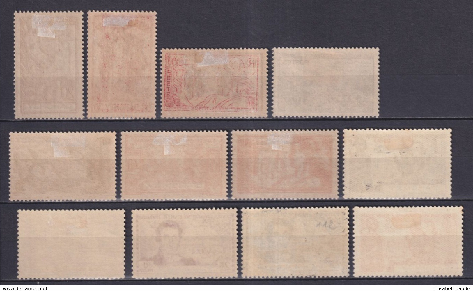 DAHOMEY - 1937/1939 - YVERT N°103/114 * MLH - COTE = 39.5 EUR. - Unused Stamps