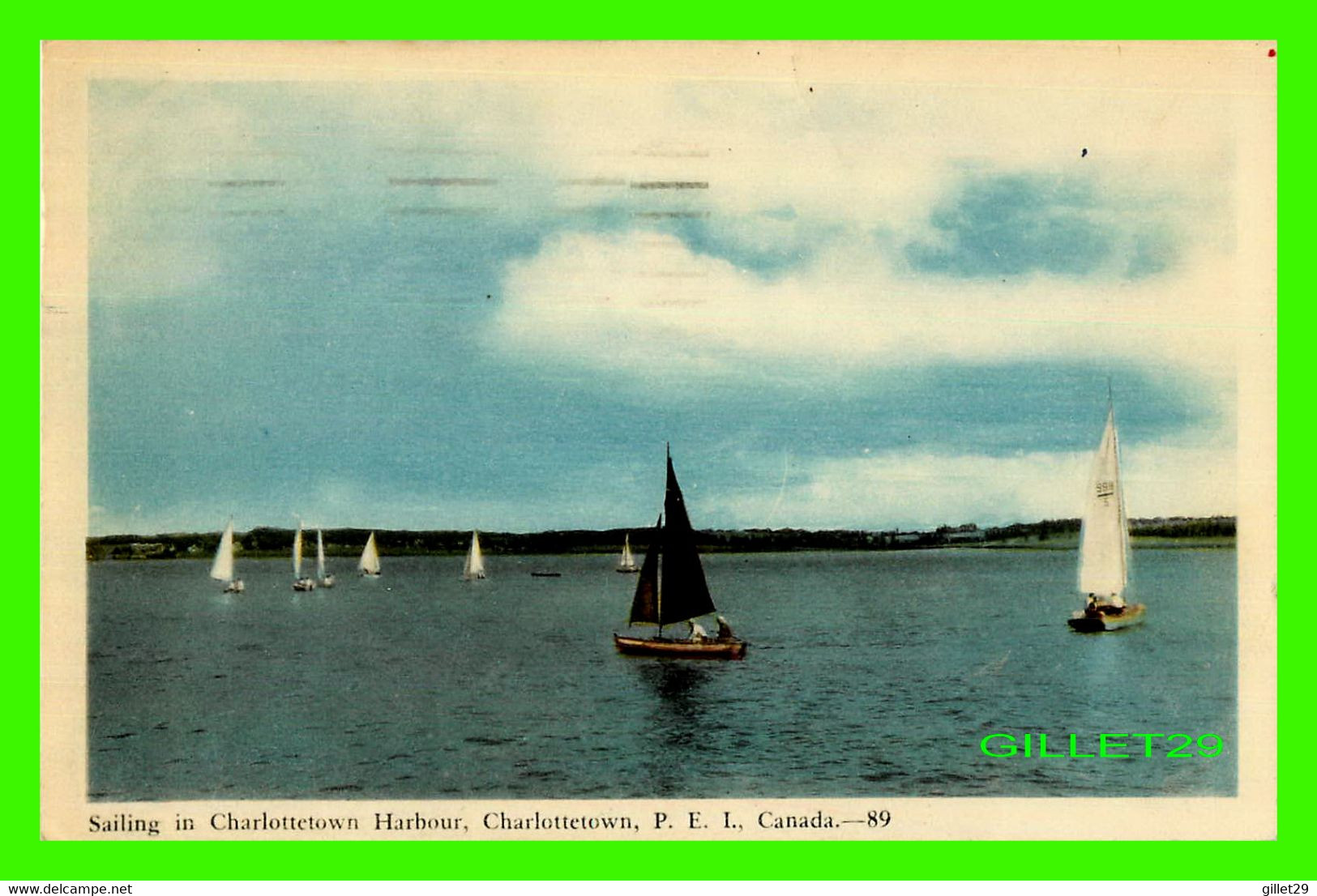 CHARLOTTETOWN, P.E.I. - SAILING IN CHARLOTTETOWN HARBOUR - TRAVEL IN 1957 - - Charlottetown