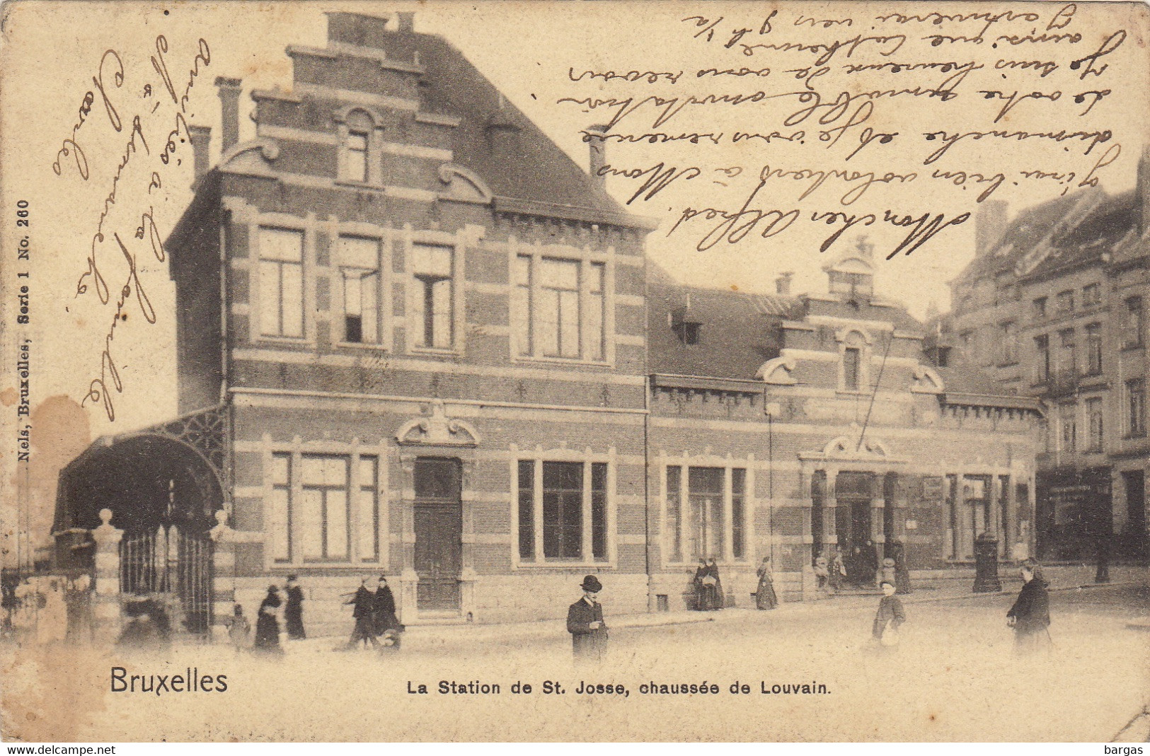 Carte Postale Bruxelles Saint Josse La Station Chaussée De Louvain - St-Josse-ten-Noode - St-Joost-ten-Node